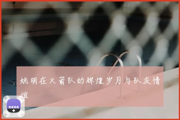 姚明在火箭队的辉煌岁月与队友情谊